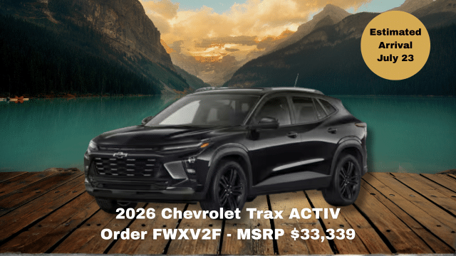 2026 Chevrolet Silverado 1500 RST truck on road, MSRP $86,513, arrival June 30.