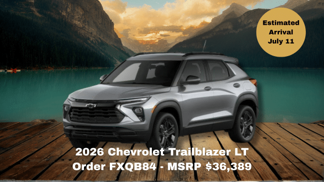 2026 Chevrolet Silverado 1500 RST truck on road, MSRP $86,513, arrival June 30.