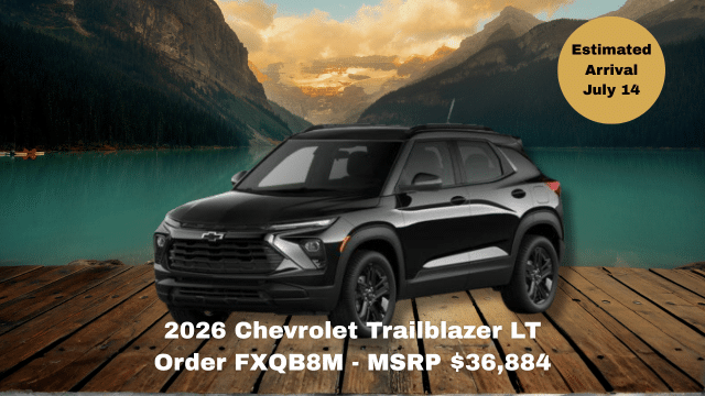 2026 Chevrolet Silverado 1500 RST truck on road, MSRP $86,513, arrival June 30.