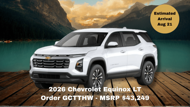 2026 Chevrolet Silverado 1500 RST truck on road, MSRP $86,513, arrival June 30.