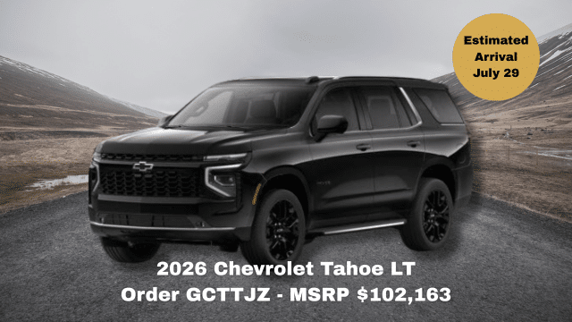 2026 Chevrolet Suburban High Country in mountainous terrain; MSRP $128,637, arrives June 26.