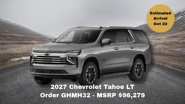 2026 Chevrolet Silverado 1500 RST truck on road, MSRP $86,513, arrival June 30.