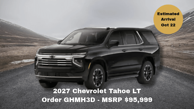 2026 Chevrolet Suburban High Country in mountainous terrain; MSRP $128,637, arrives June 26.